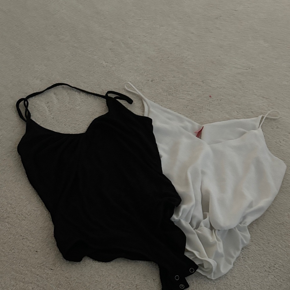 Elegant Black and White Women's Tops
